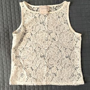 BHLDN Becky Lace Top, M